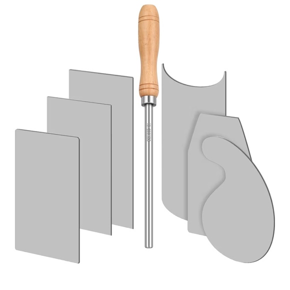 Other - Wood Handle Stainless Steel Scraper Set